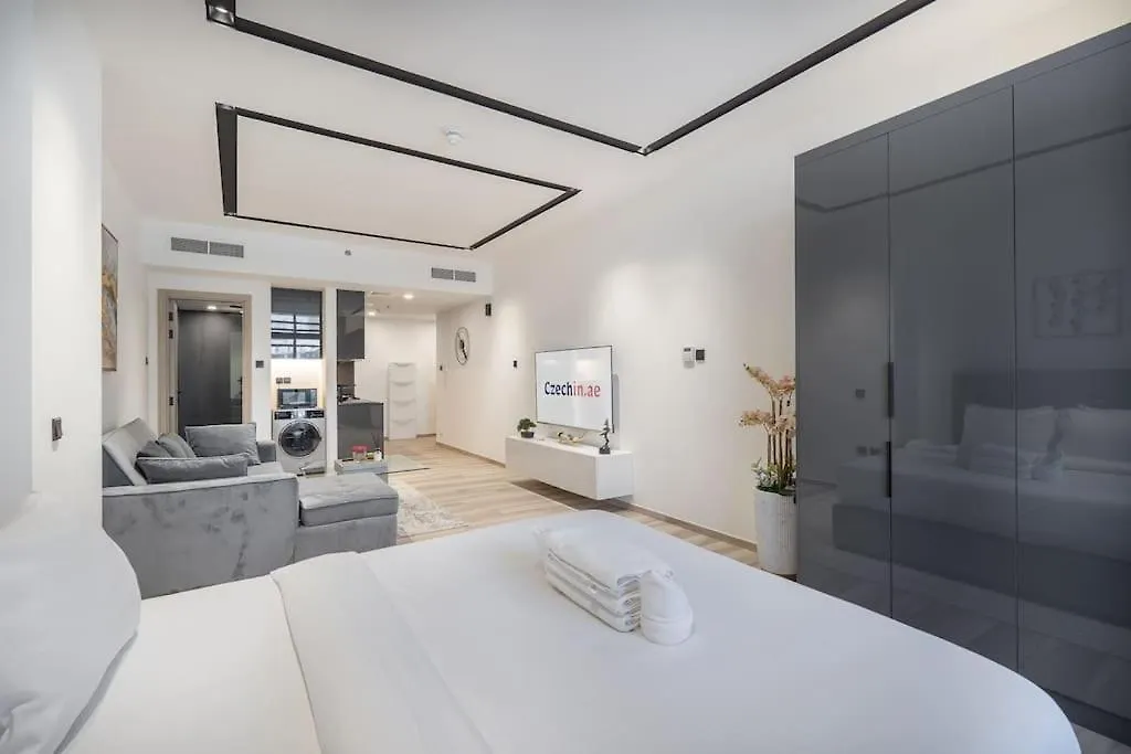 Czechin Properties New Listing Stylish Studio Modern Comforts Dubai Apartment